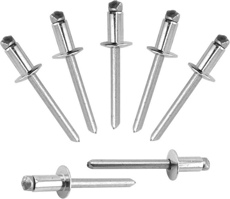 ALLCLEAN 50 Pcs 1/4" x 1/2" Stainless Steel Blind Pro Rivets,6.4 x 12mm Pop Rivets,Stainless Steel Grip and Stainless Steel Mandrel - Image 1